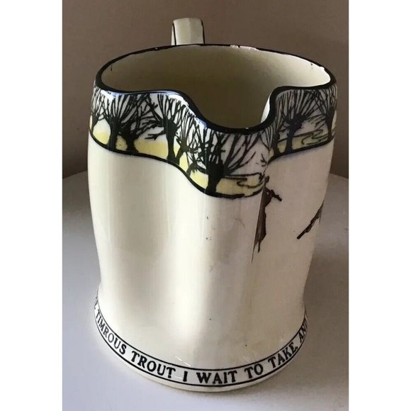 Royal Doulton Isaac Walton Ware Fisherman Jug. Circa 1910 - Picture 4 of 7